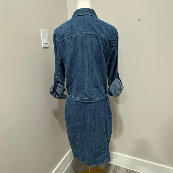 SOLD Brooks Brothers denim / chambray dress Size 12 - Picture 3 of 4